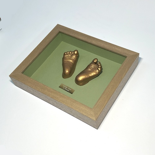 Contemporary 8x8 Square Heart Frame Baby Casting Kit - Everlasting Castings